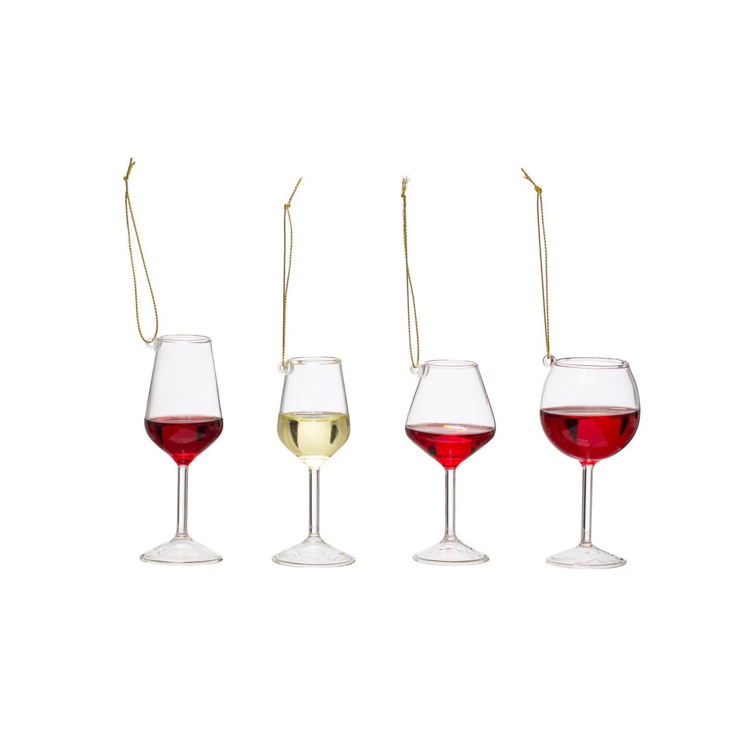 Wine glass ornament