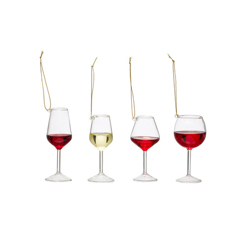 *Wine glass ornament