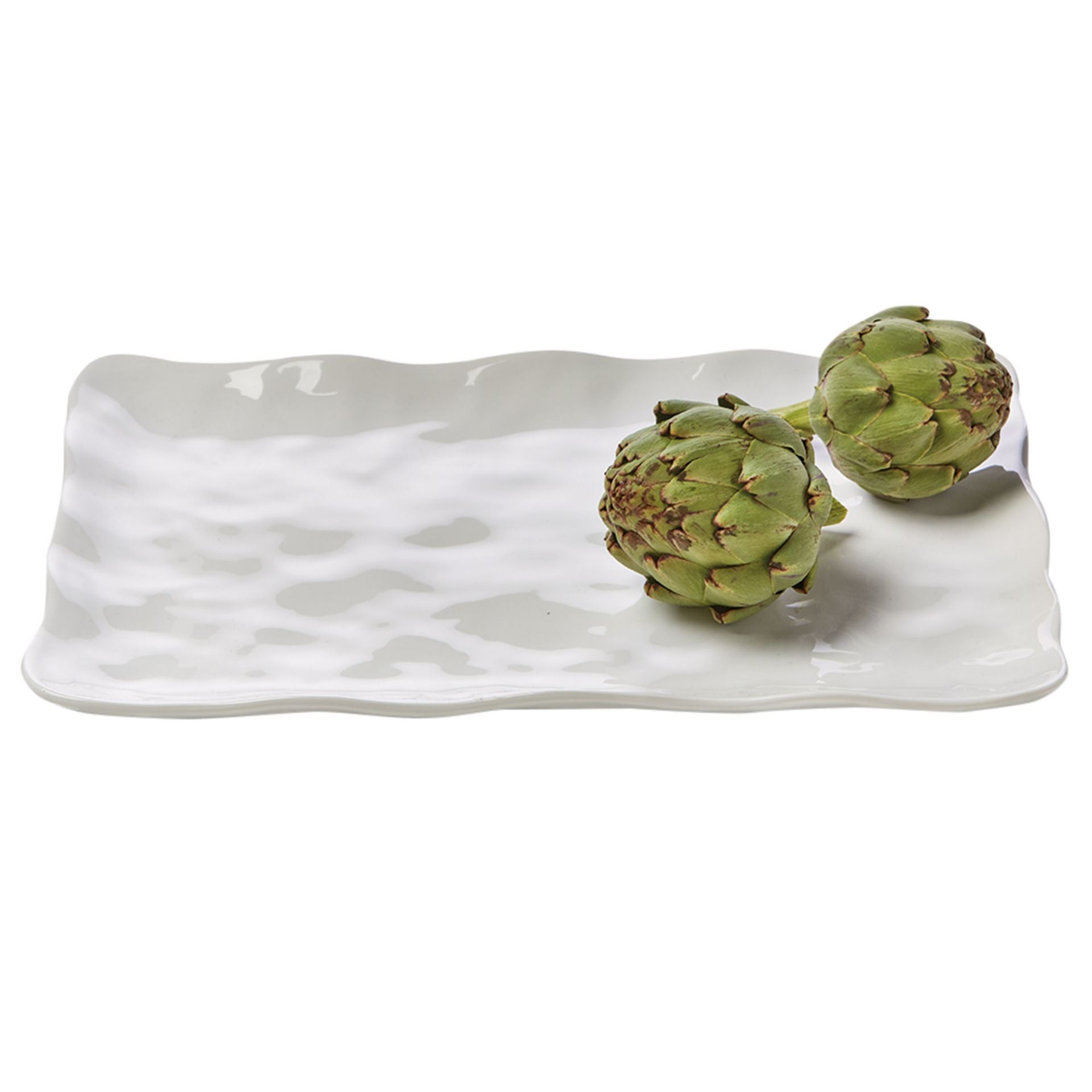 Formosa rectanguar platter - white