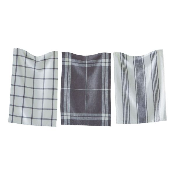 tag classic terry dishtowel set of 3-gray