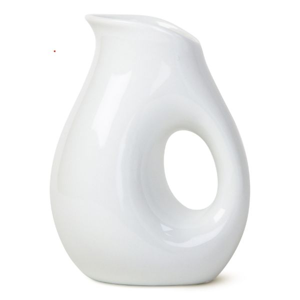 whiteware oval pitcher small - white
