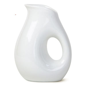 whiteware oval pitcher small - white