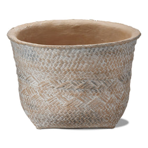 Tulum Cement basket planter