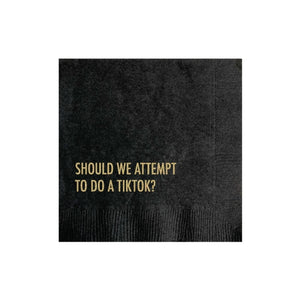 Do A TikTok Cocktail Napkin