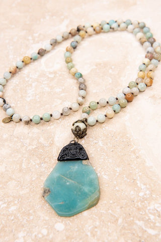 Carlita Necklace, Amazonite