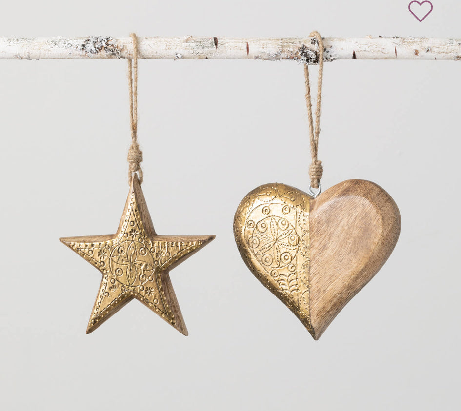 HEART and STAR ORNAMENT