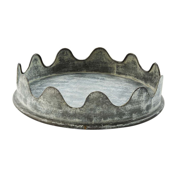 Tin Scallop Pedestal Set