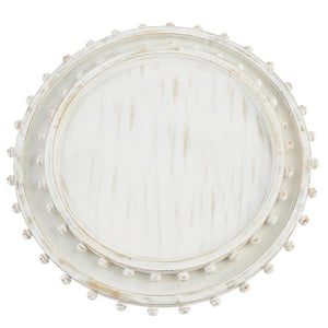 Beaded Wood Tray