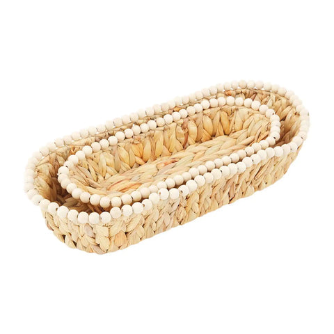 Beaded Bread Basket Set