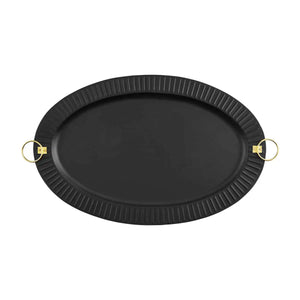 Black Oval Tray