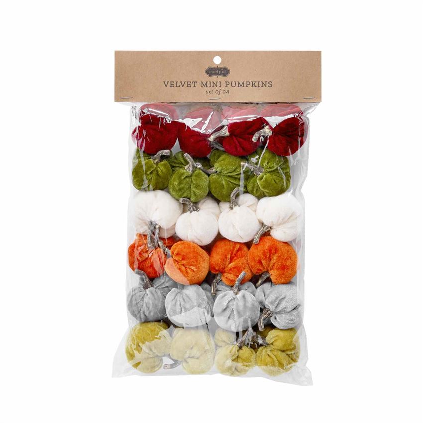 Velvet Mini Pumpkin Set