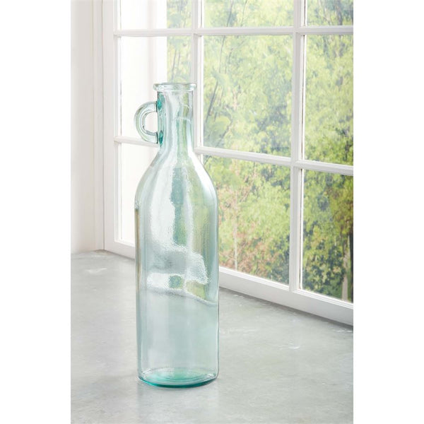 Tall Glass Handle Vase