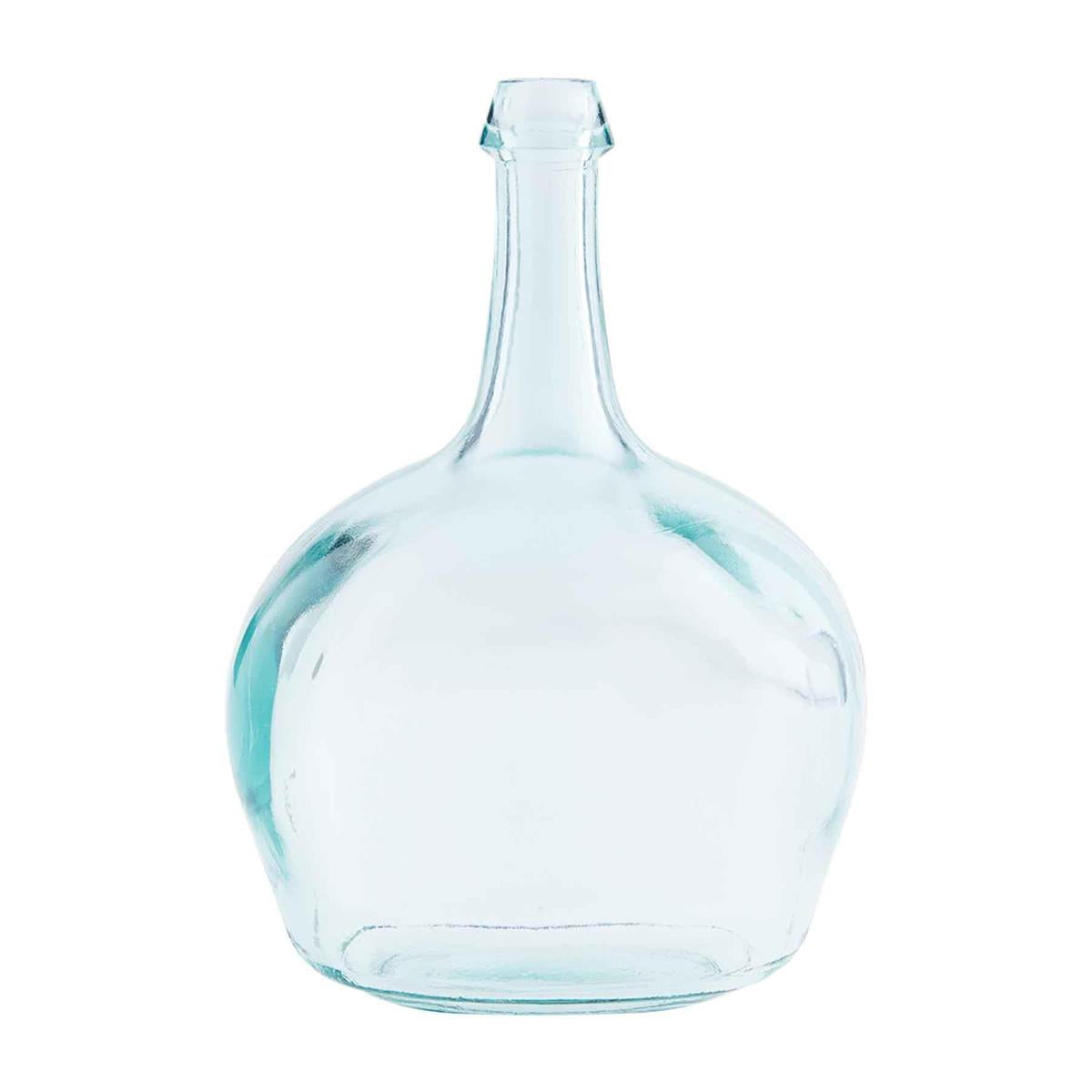 Clear Bottleneck Vase