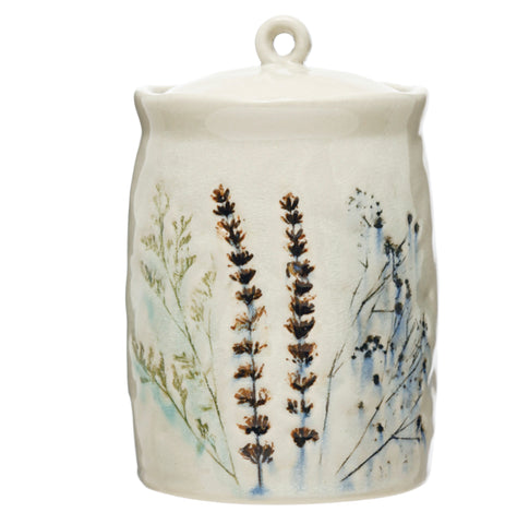 *FLORAL CANISTER