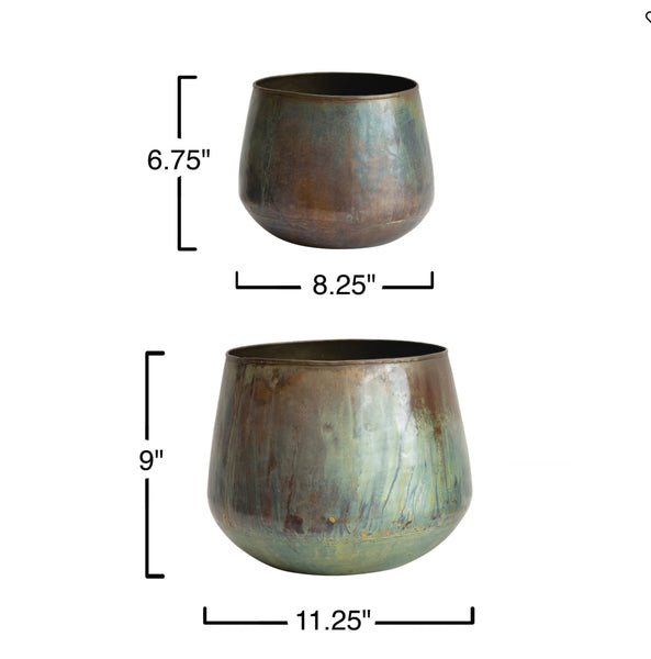 *Ionized Metal pots 2 sizes