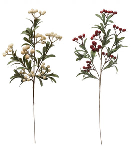 *Faux Berry and Leaf Branch, 2 Colors