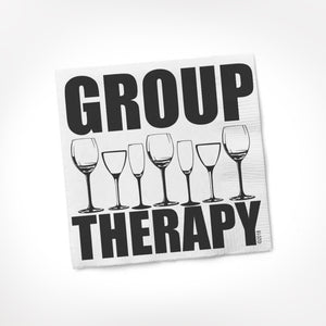 Group Therapy Cocktail Napkin
