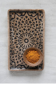 Hand carved Mango Wood Tray