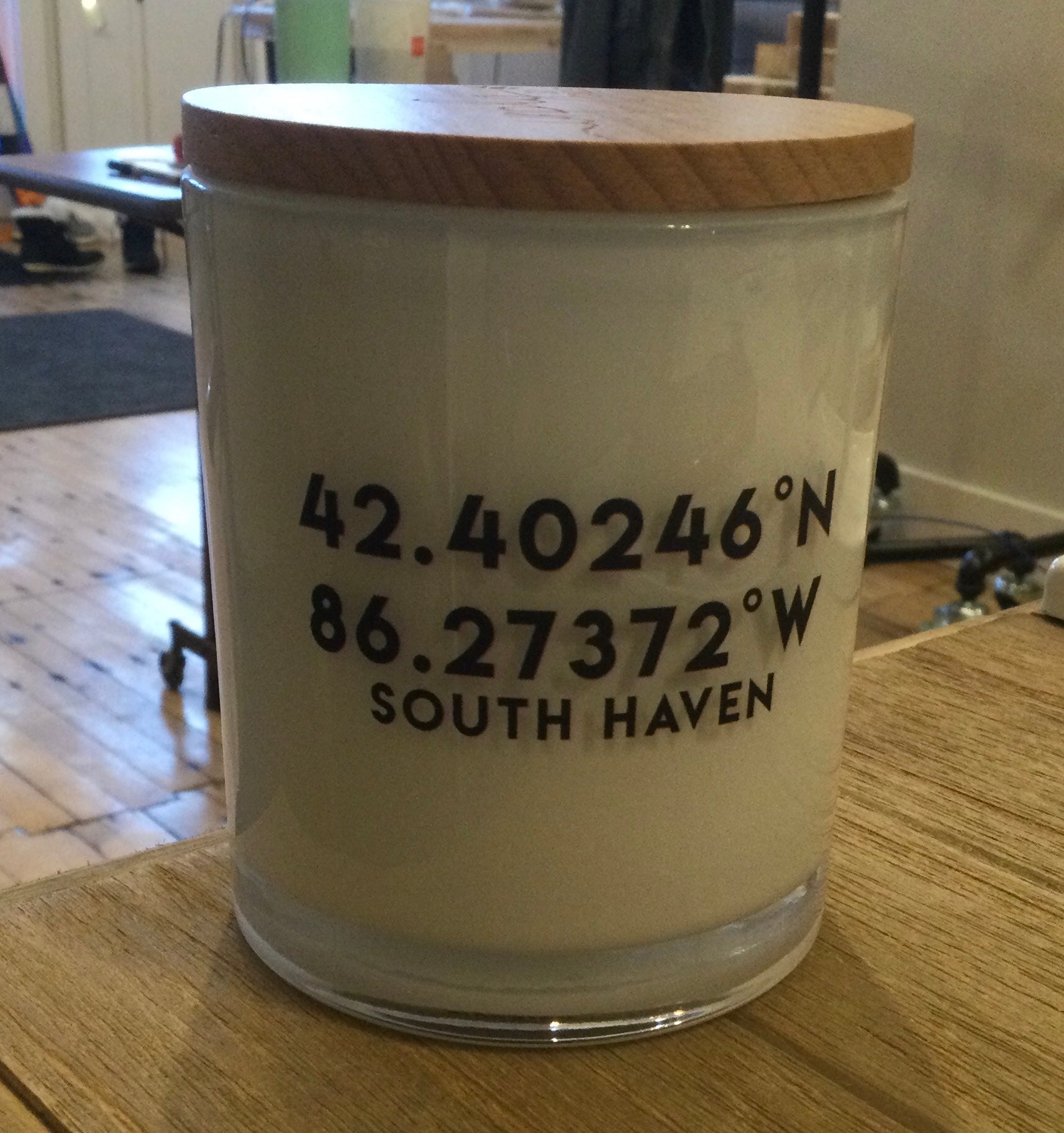 South Haven Coordinates Candle