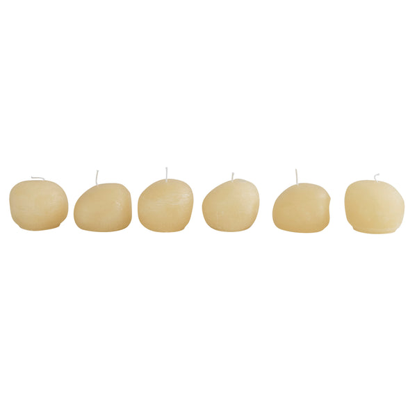 Cream Stone Shaped Votive Candle
