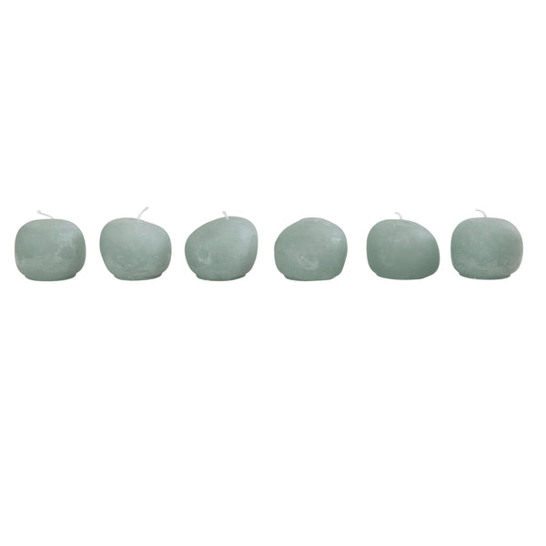 Aqua Stone Shaped Votive Candle