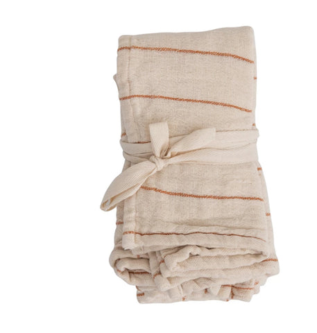 Cotton Double Cloth Napkins, Set of 4