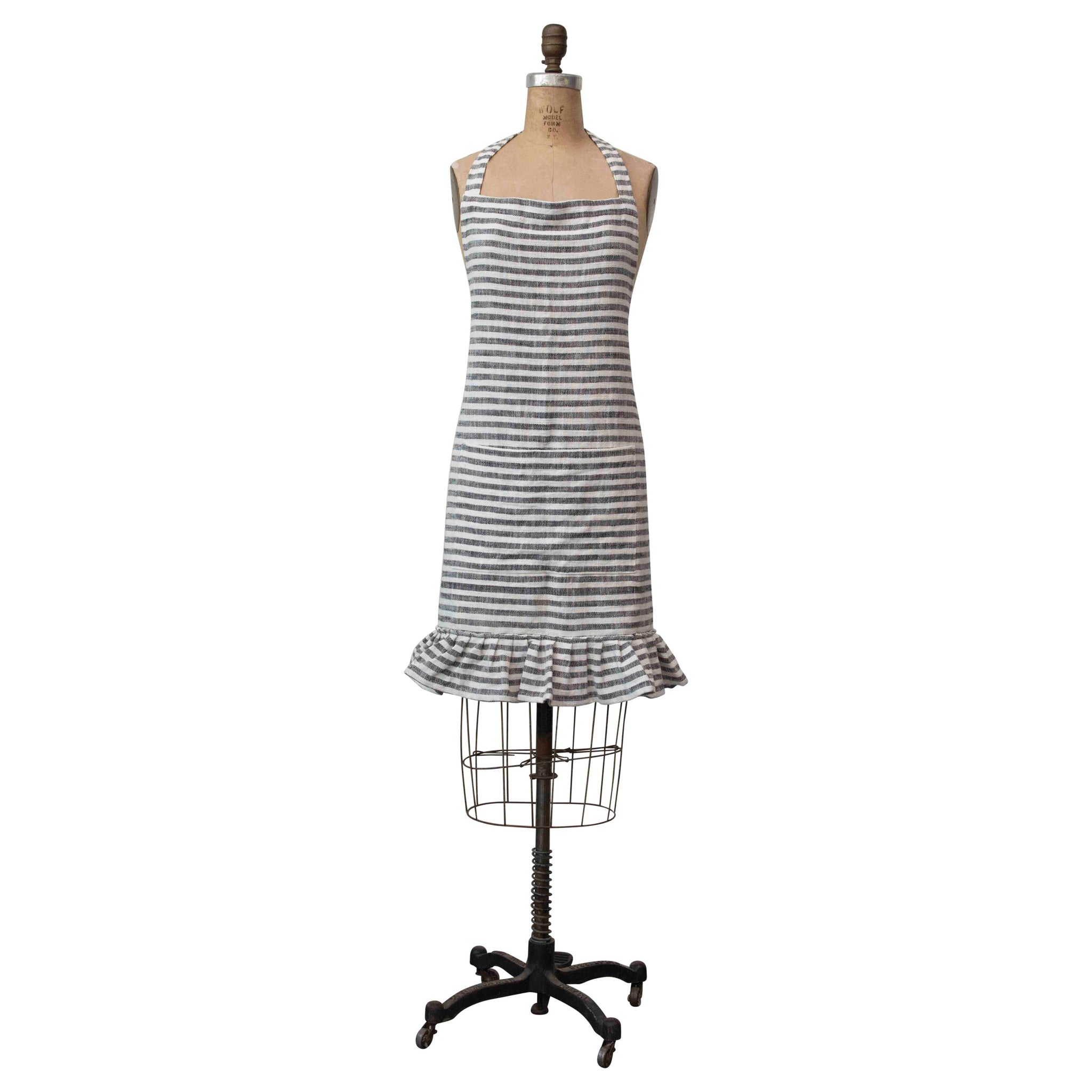 Cotton Striped Apron
