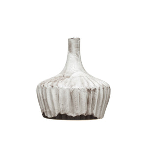 Fluted Stoneware Vase