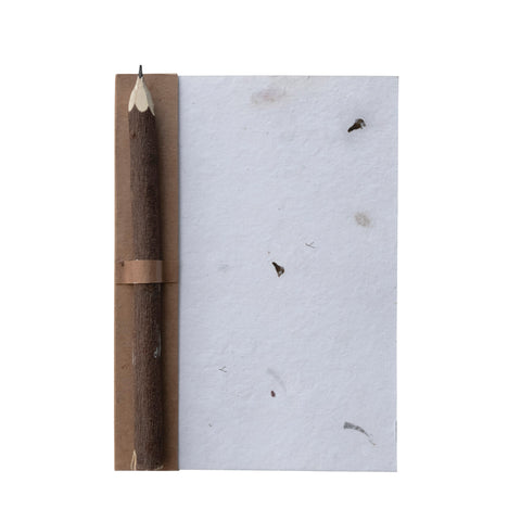 Paper Journal w/ Wood Pencil