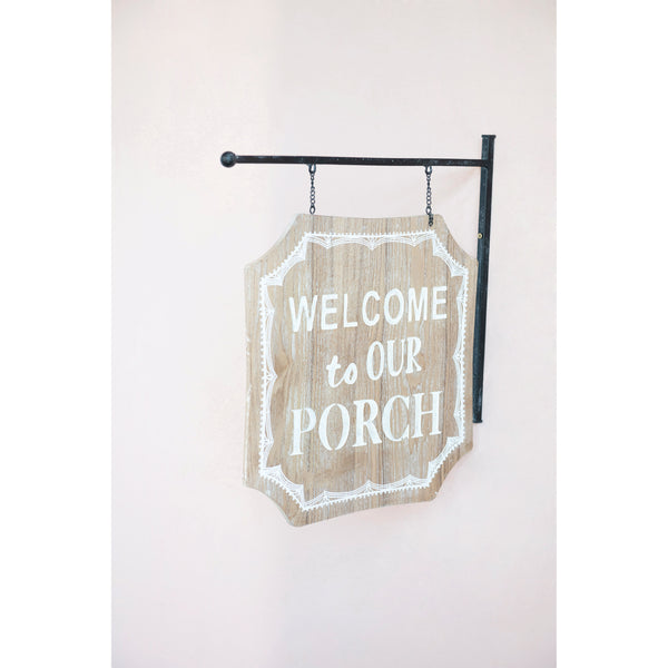Wood Porch Sign