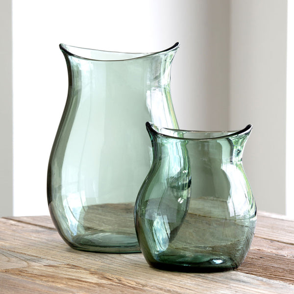 *Greenfields Glass Flower Vase, Large