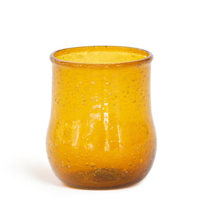 Amber Hombre Glass Pot