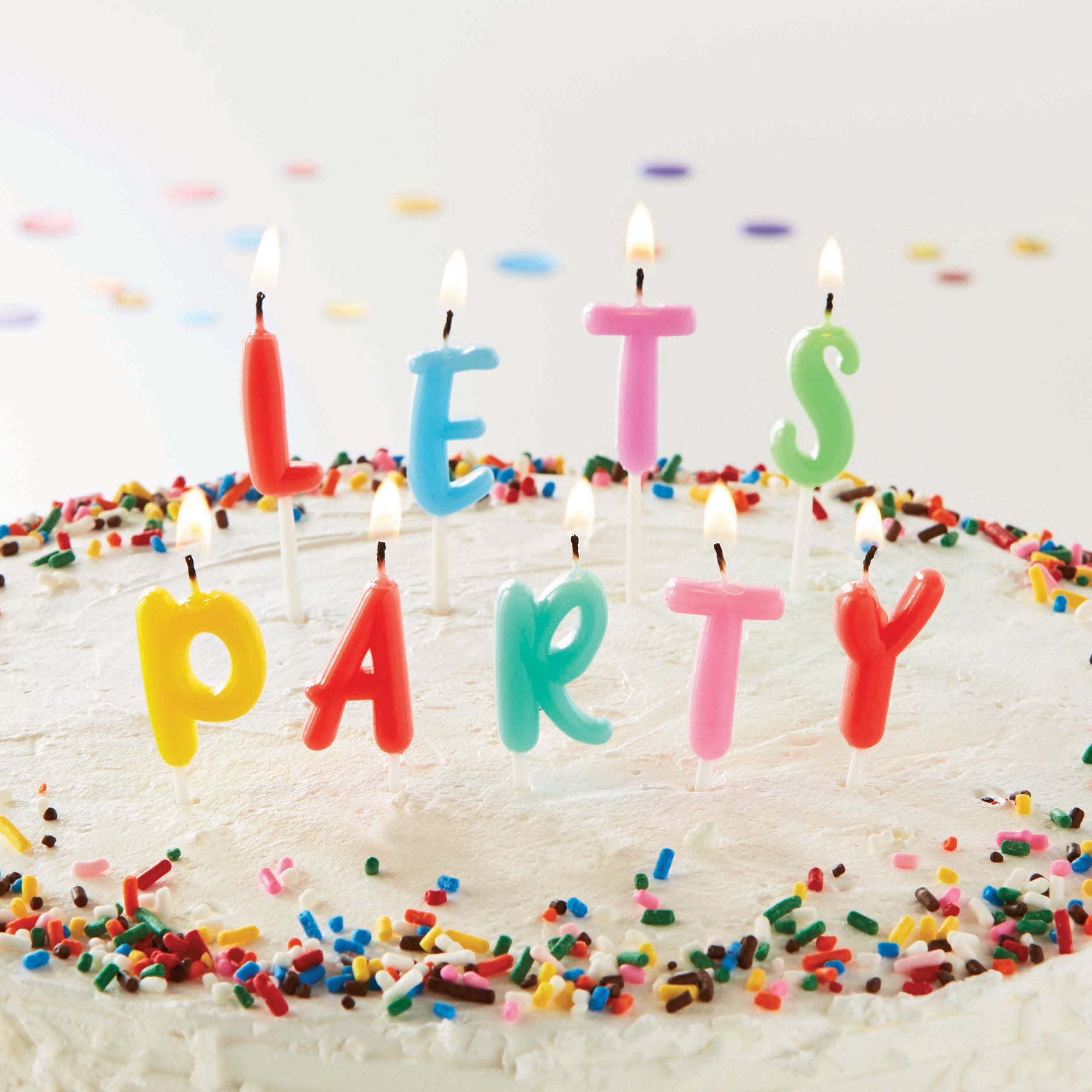 "Let's Party" Candle Set