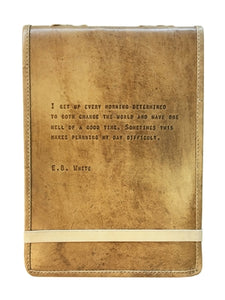 E.B. White Lg Leather Journal