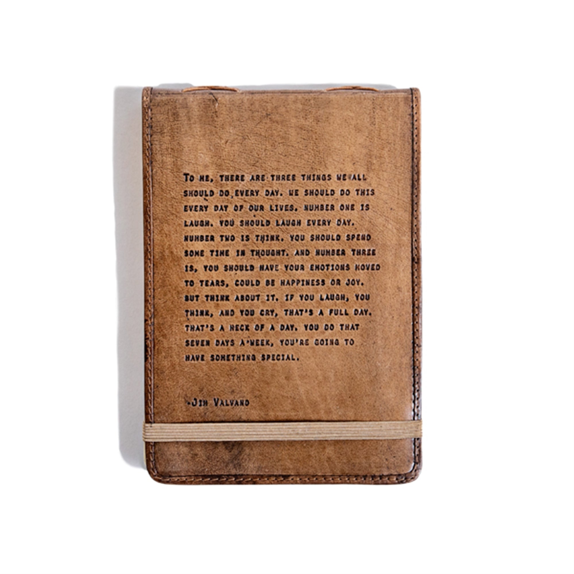 *Jim Valvano Lg Leather Journal