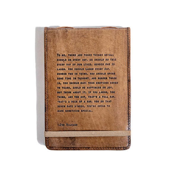 *Jim Valvano Lg Leather Journal