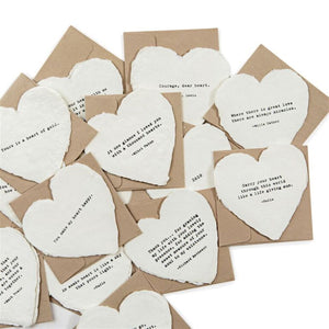 Deckled Heart Shaped Card