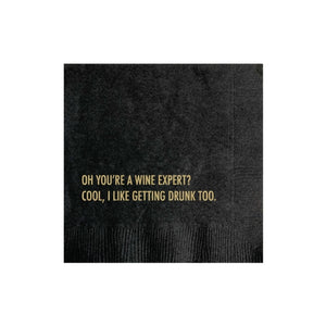 Wine Expert Cocktail Napkin