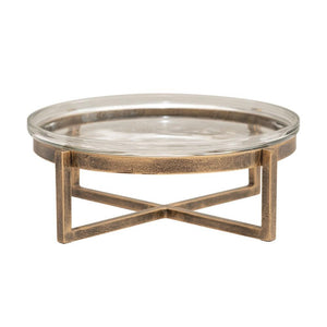 10" Serving Tray & Metal Stand