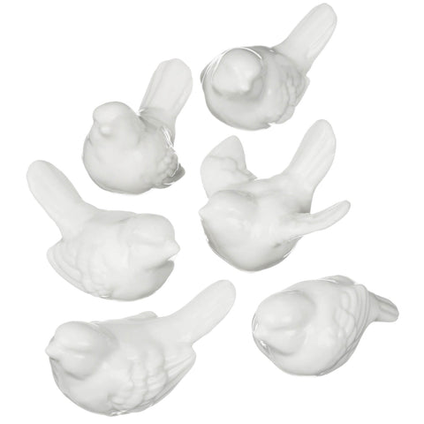 Ceramic White Mini Bird