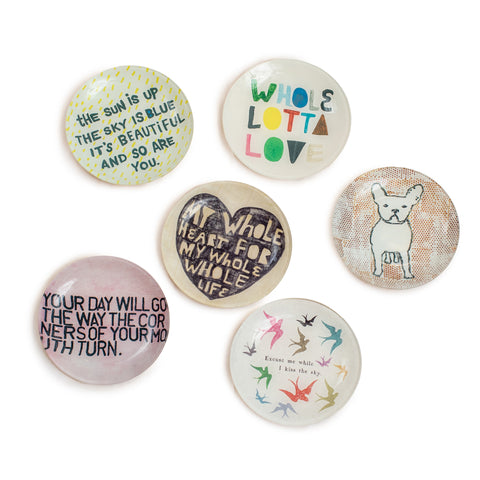 Round Decoupage Plates-assorted