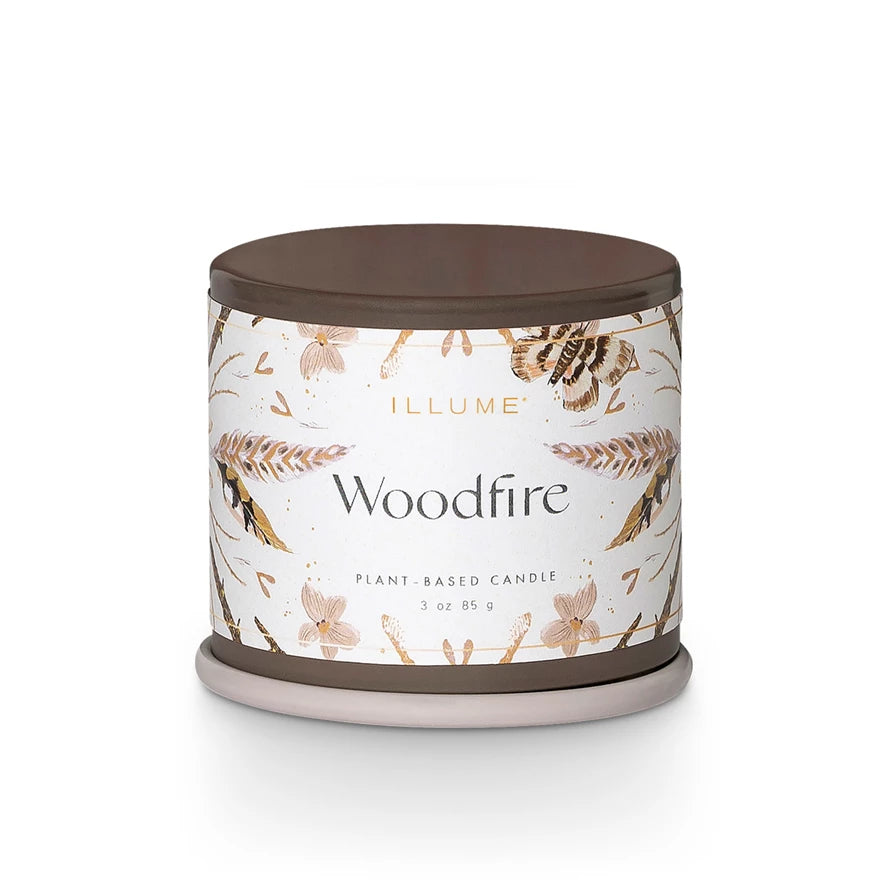 Woodfire Demi Vanity Tin Candle